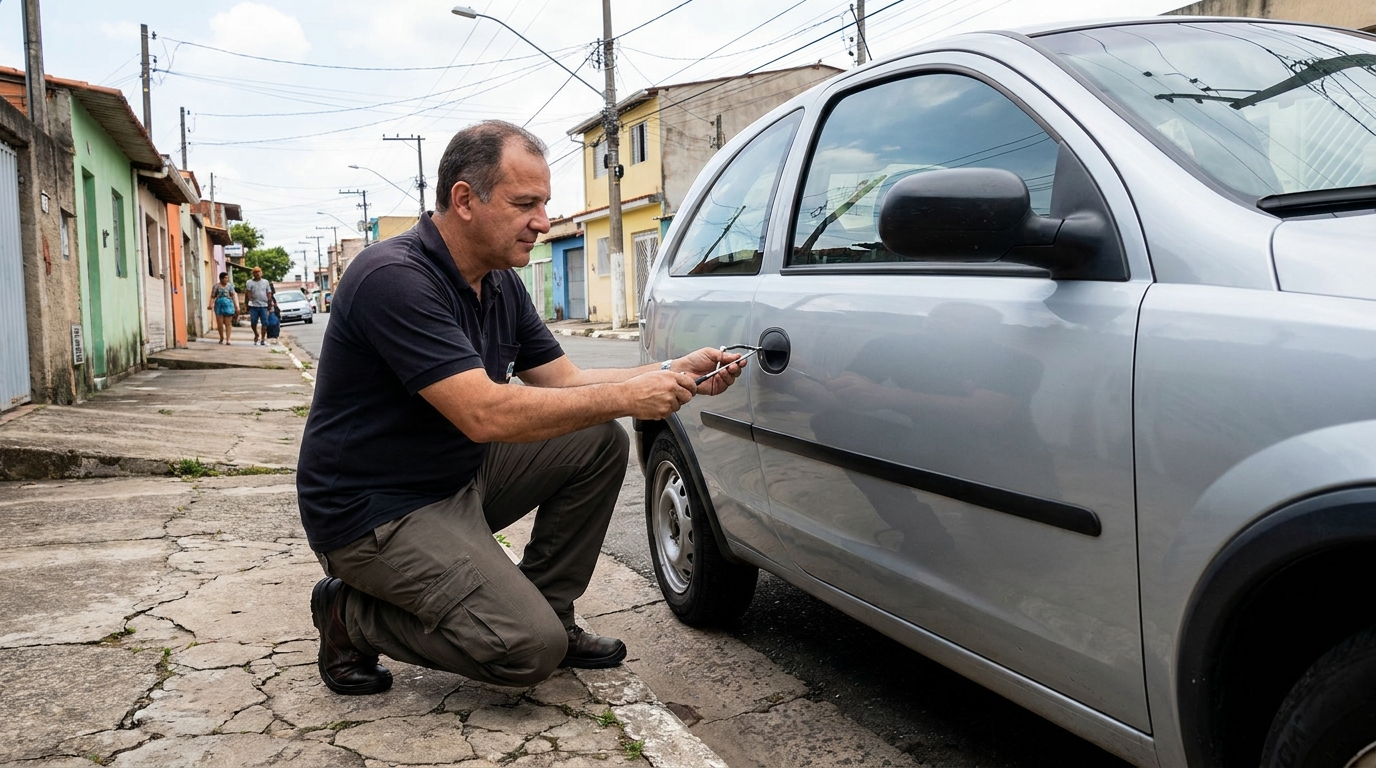 Abertura de carro sem danos por chaveiro no Jardim Márcia, Campinas‑SP